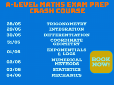 Online A-Level Maths Exam Preparation Crash Course (Edexcel, AQA, OCR)